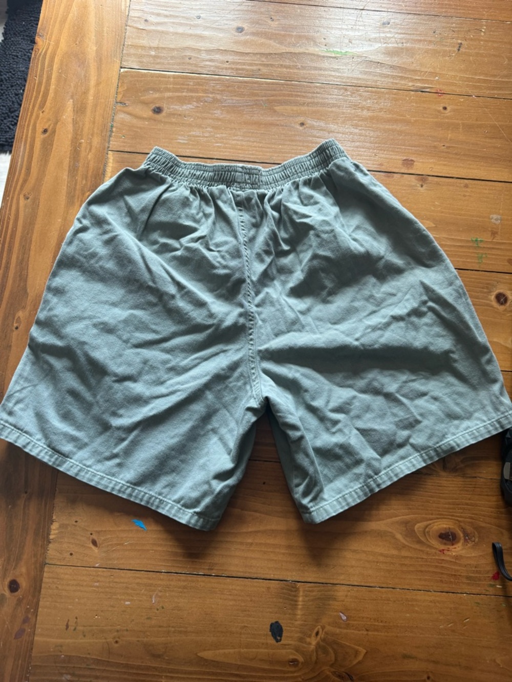 Kids Elastic-Waist Casual Shorts in Sage Green - Picture 7 of 8